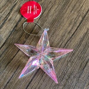 Ashland Iridescent Pink Star Ornament
